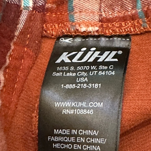 Kuhl Born In The Mountains Burgundy Pants Slim Fit Women’s Size 8 short - Picture 5 of 7